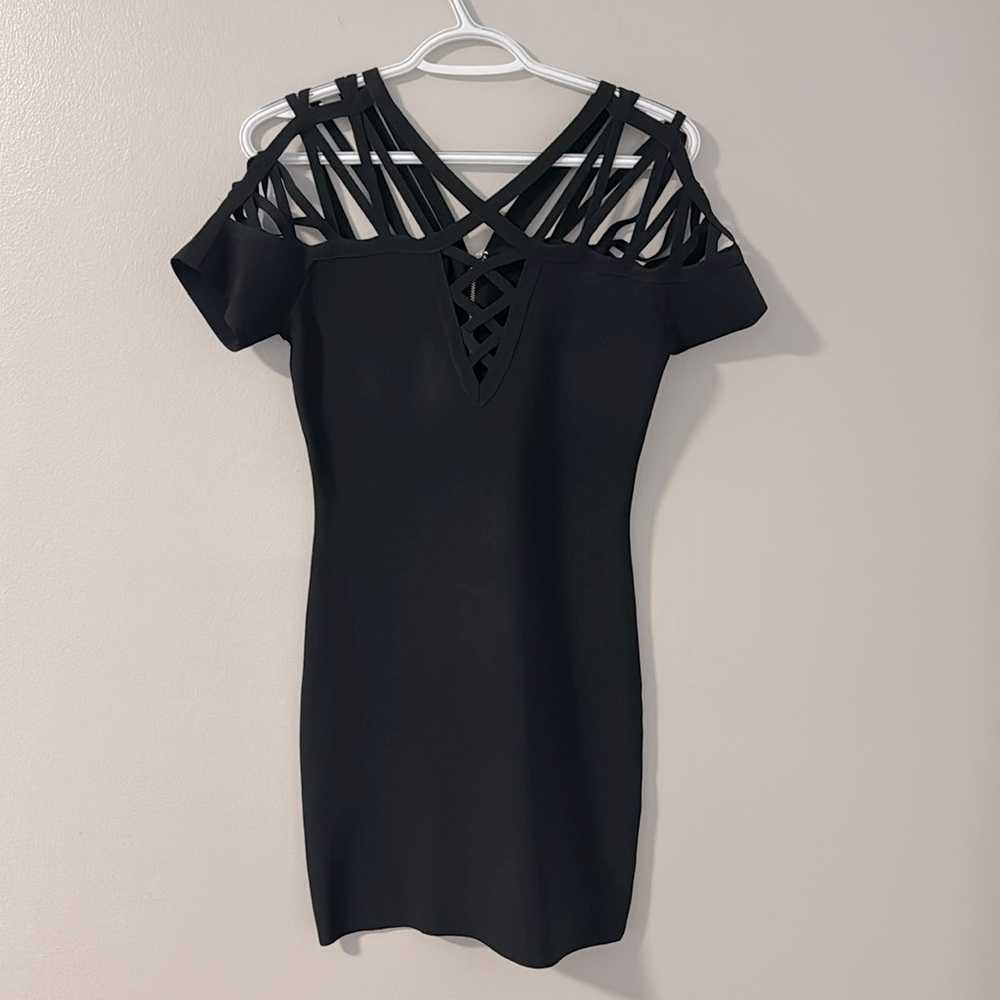 Bebe Black Bodycon Dress